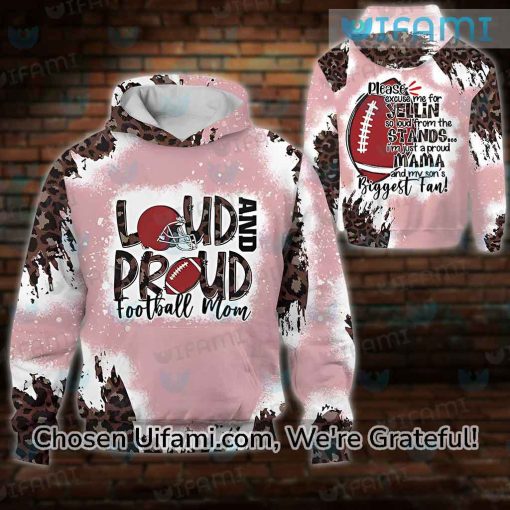 Football Mom Hoodie 3D Attractive Loud And Proud Cheap Mothers Day Gift