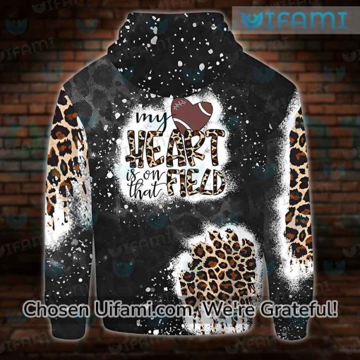 Football Mom Hoodie AOP My Heart Is On That Field Birthday Gift Ideas For Mom