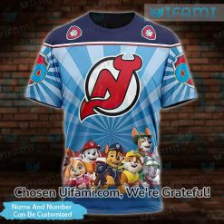 Funny New Jersey Devils Shirts 3D Customized Paw Patrol Gift