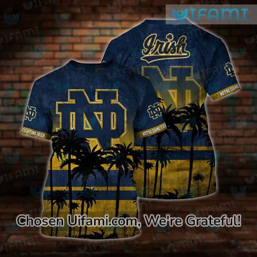 Funny Notre Dame Shirts 3D Popular Notre Dame Gifts For Men