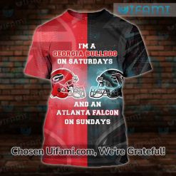 Georgia Bulldogs T-Shirt 3D Surprising Atlanta Falcons Georgia Bulldogs Gift