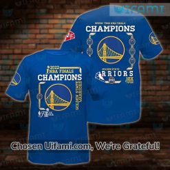 2022 Nba Champions Golden State Warriors Blue And White 3D Shirt