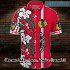 [Gorgeous] Chicago Blackhawks Hawaiian Shirt Perfect Gift For NHL Fans