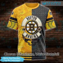 Grateful Dead Bruins Shirt 3D Funny Custom Boston Bruins Gift Best selling