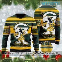 Green Bay Packers Sweater Vintage Beautiful Snoopy Packers Gift