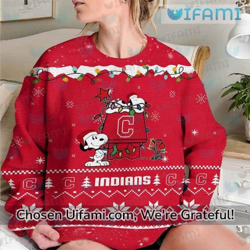 Guardians Christmas Sweater Excellent Snoopy Cleveland Guardians Gift