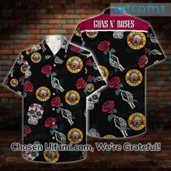 Guns N Roses Hawaiian Shirt Eye-opening Sugar Skull Gift