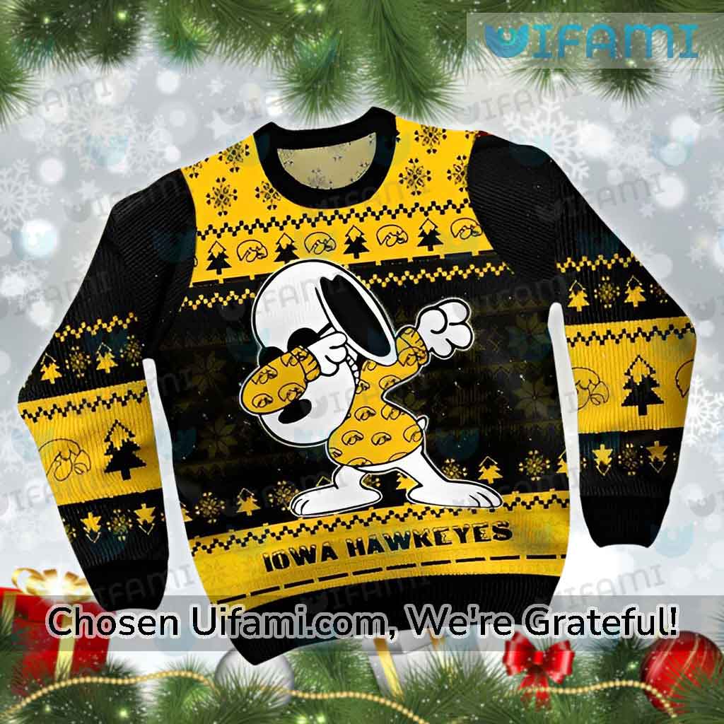 Hawkeyes Christmas Sweater Rare Snoopy Hawkeye Gifts