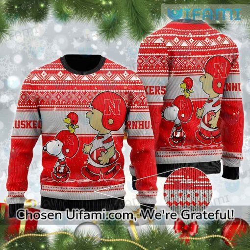 Huskers Christmas Sweater Tempting Peanuts Nebraska Cornhuskers Gift