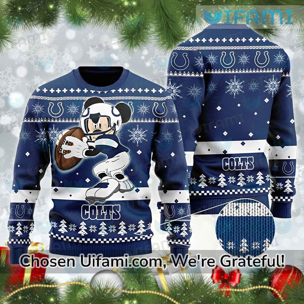 Indianapolis Colts Mickey Mouse Ugly Christmas Sweater, Ugly