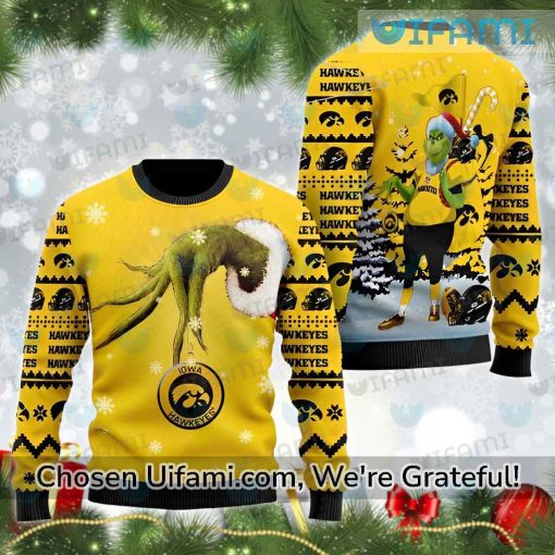 Iowa Hawkeyes Sweater Surprising Grinch Hawkeye Gift