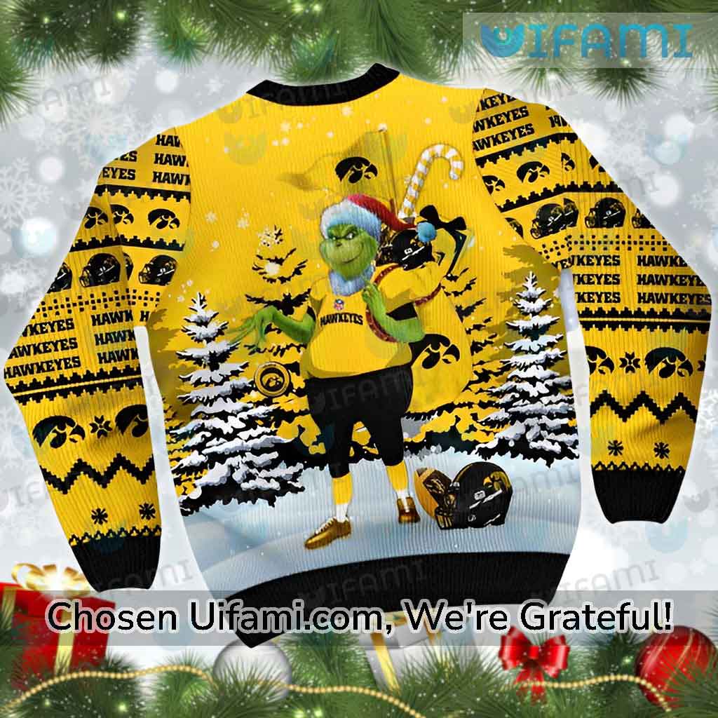 Iowa Hawkeyes Sweater Surprising Grinch Hawkeye Gift