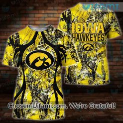 Iowa Hawkeyes T-Shirt 3D Swoon-worthy Hunting Camo Hawkeye Gifts