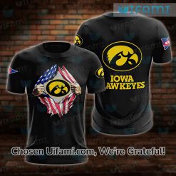 Iowa Hawkeyes Womens Apparel 3D Useful USA Flag Hawkeye Gifts