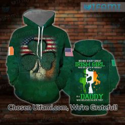 Irish Dad Hoodie 3D USA Flag Gift For Dads Who Have Everything