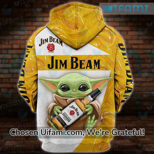 Jim Beam Hoodie 3D Perfect Baby Yoda Gift