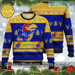 Kansas Jayhawks Christmas Sweater Brilliant Jayhawk Gifts Best selling