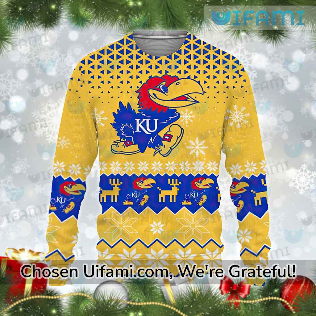 Kansas Jayhawks Christmas Sweater Tempting Jayhawk Gift