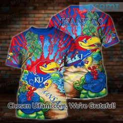 Kansas Jayhawks T-Shirt 3D Awesome Jayhawk Gifts
