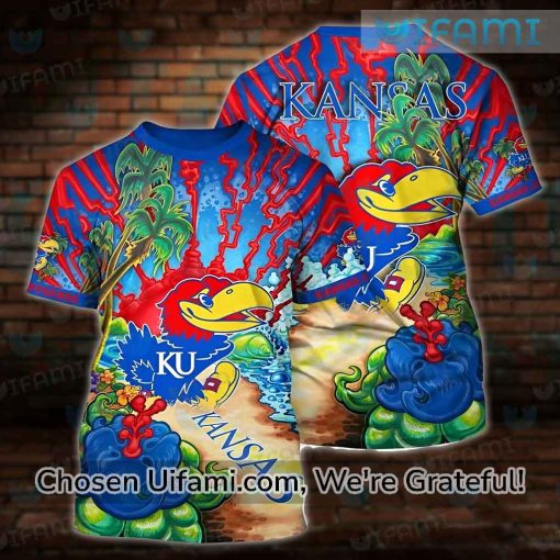 Kansas Jayhawks T-Shirt 3D Awesome Jayhawk Gifts