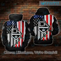 LA Kings Lacer Hoodie 3D New USA Flag Gift