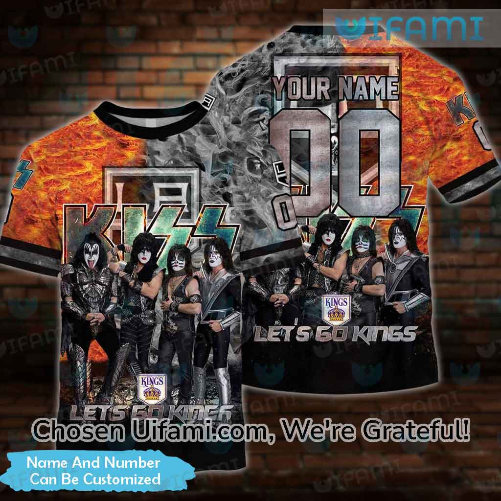 LA Kings Retro Shirt 3D Eye-opening Print Gift - Personalized Gifts:  Family, Sports, Occasions, Trending