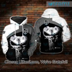 LA Kings Zip Up Hoodie 3D Most Important Punisher Skull Gift