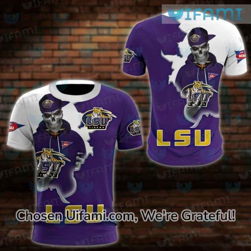 LSU T-Shirt 3D Inspiring Skeleton LSU Gifts For Him