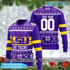 LSU Tigers Ugly Sweater Custom Radiant LSU Gifts For Dad