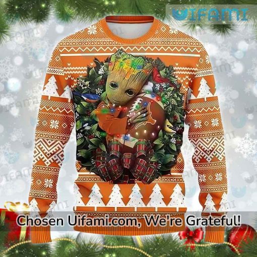 Longhorns Ugly Sweater New Baby Groot Texas Longhorns Gifts For Him