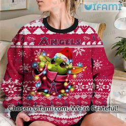 Los Angeles Angels Sweater Adorable Baby Yoda LA Angels Gift Latest Model