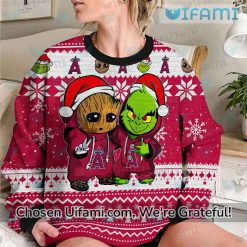 Los Angeles Angels Sweater Colorful Baby Groot Grinch LA Angels Gift Latest Model