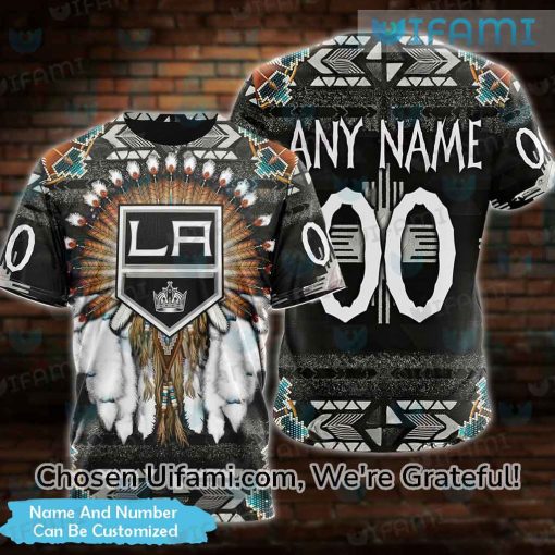 Los Angeles Kings Vintage Shirt 3D Personalized Mesmerizing Native American Gift