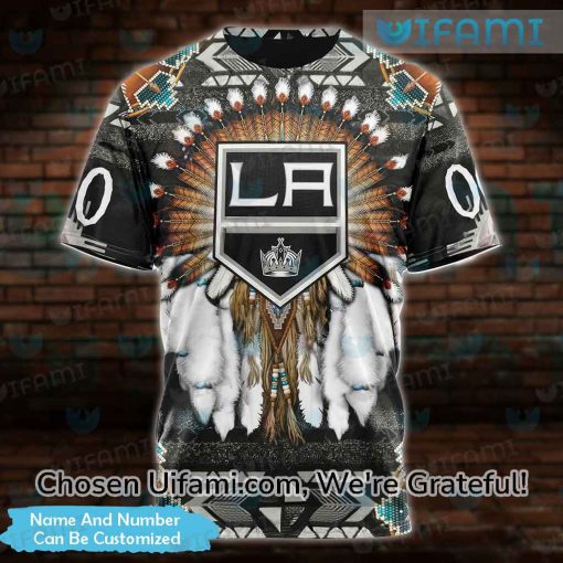 Los Angeles Kings Vintage Shirt 3D Personalized Mesmerizing Native American Gift