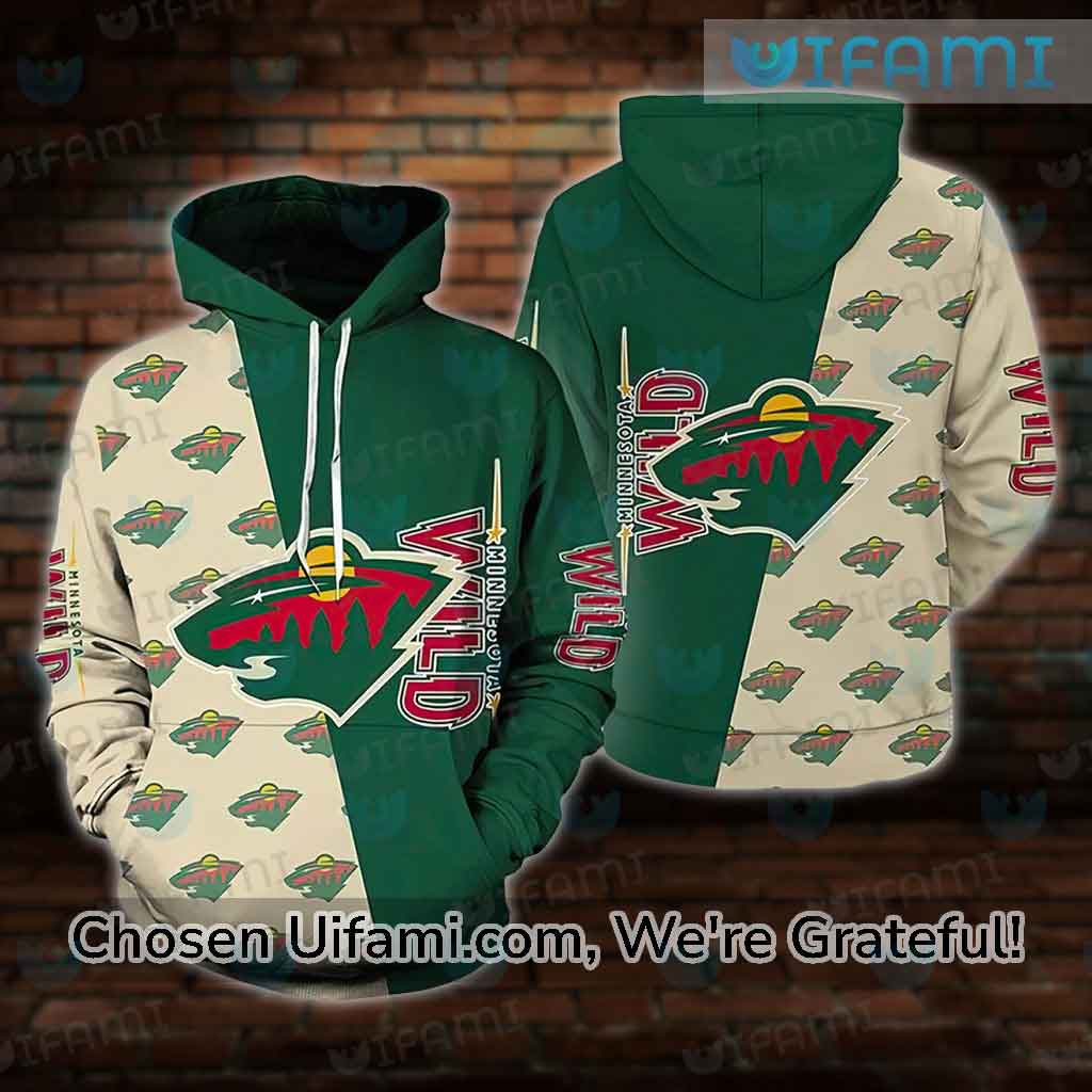 Womens Minnesota Wild Hoodie 3D Graceful Mascot Gift - Personalized Gifts:  Family, Sports, Occasions, Trending