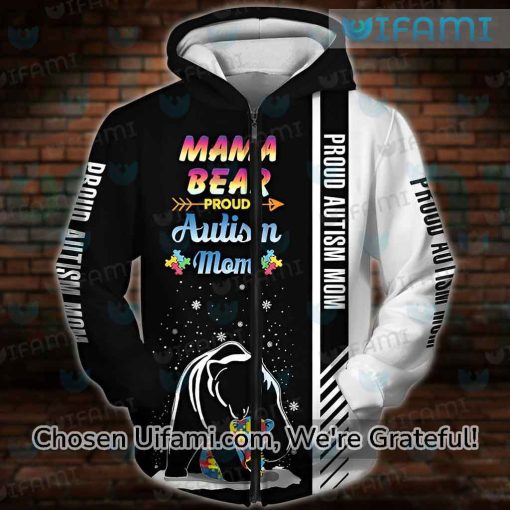 Mama Bear Hoodie 3D Pround Autism Mom Best Mothers Day Gift