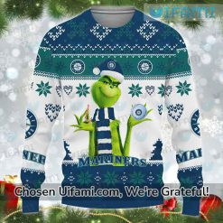 Mariners Christmas Sweater Beautiful Grinch Seattle Mariners Gifts