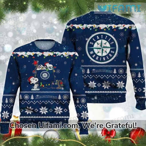 Mariners Ugly Sweater Unbelievable Snoopy Seattle Mariners Gifts