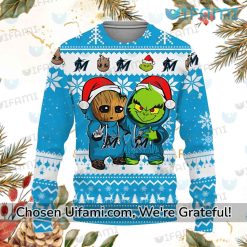 Marlins Ugly Sweater Jaw-dropping Baby Groot Grinch Miami Marlins Gift