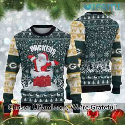 Men Green Bay Packers Sweater Creative Santa Claus Packers Gift