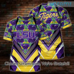 Men LSU Shirt 3D Powerful LSU Tigers Gift