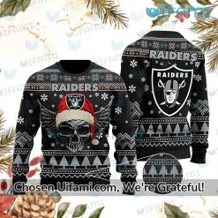 Men Raiders Sweater Skull Best Gift For Raiders Fan