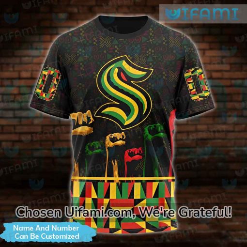 Men Seattle Kraken Shirt 3D Personalized Black History Month Gift