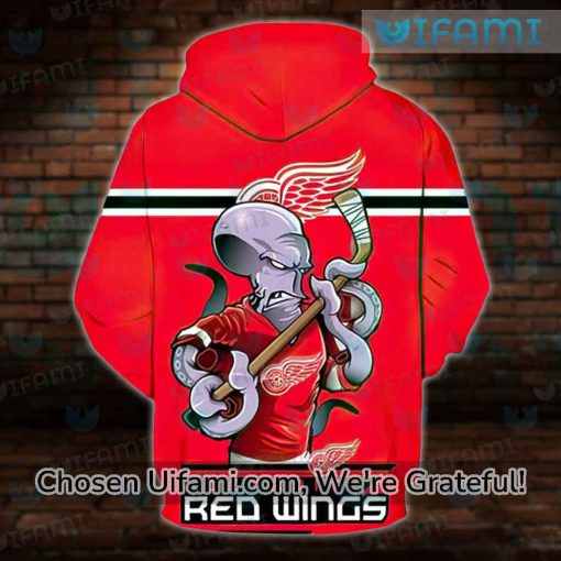 Mens Detroit Red Wings Hoodie 3D Spell-binding Mascot Gift