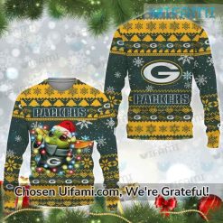 Mens Packers Sweater New Baby Yoda Green Bay Gifts For Him