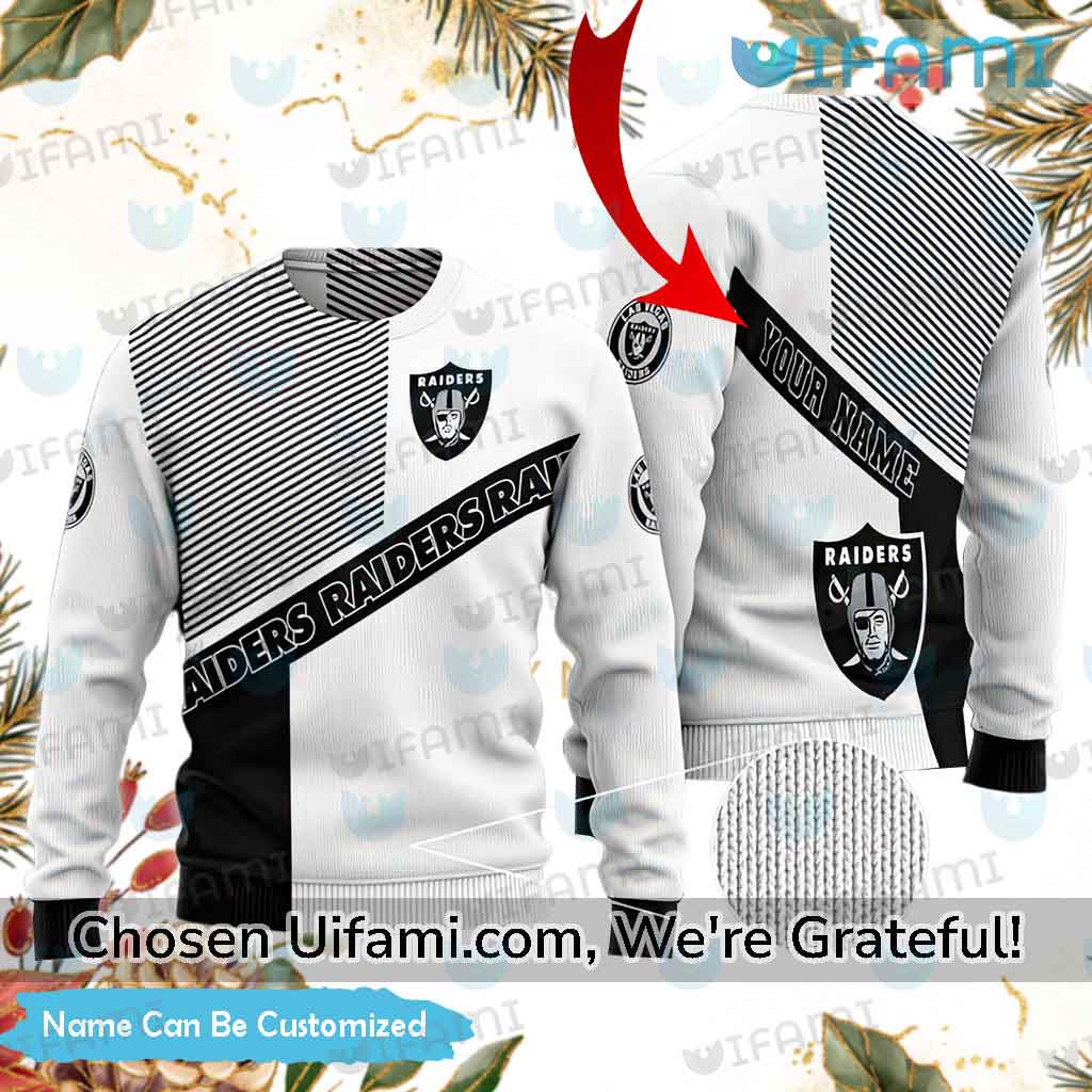 Mens Raiders Christmas Sweater Special Custom Las Vegas Raiders Gift -  Personalized Gifts: Family, Sports, Occasions, Trending