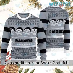Mens Raiders Sweater Attractive Jack Skellington Raiders Fathers Day Gift
