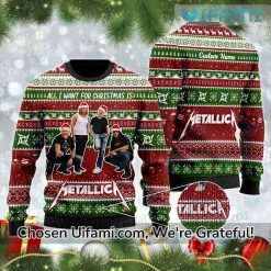 Metallica Ugly Christmas Sweater Superb All I Want Metallica Gift Ideas