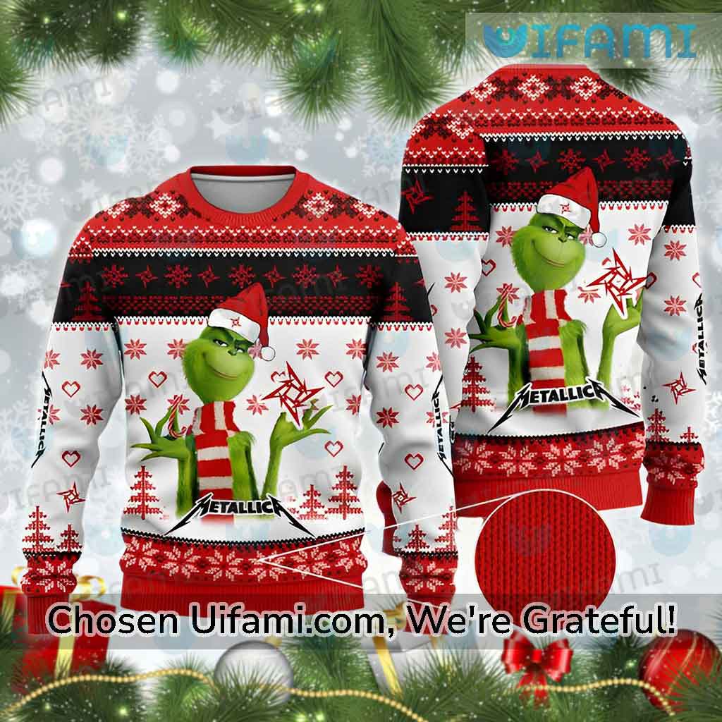 Metallica Ugly Sweater Exciting Grinch Unique Metallica Gifts