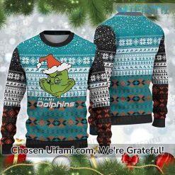 Miami Dolphins Christmas Sweater Last Minute Grinch Miami Dolphins Gift